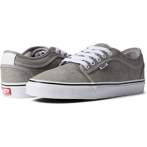 Vans Chukka Low Grey \u0026 White Denim 22ｃｍ バンズ チャッカロー グレー ホワイト デニム チャッカロウ スニーカー アメリカ カリフォルニア ワッフルソール スケートボート キッズ SKATEBOARD BMX ヴァンズ【並行輸入品】