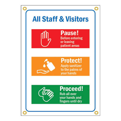 楽天市場 All Staff Visitors Sign スタッフ ビジター 手指消毒 患者 看板 警告 お願い看板 注意喚起 アメリカ 英語 コロナウイルス コロナ対策 クリニック 病院 介護 デイサービス 訪問者 英語看板 Stab Blue Enterprise