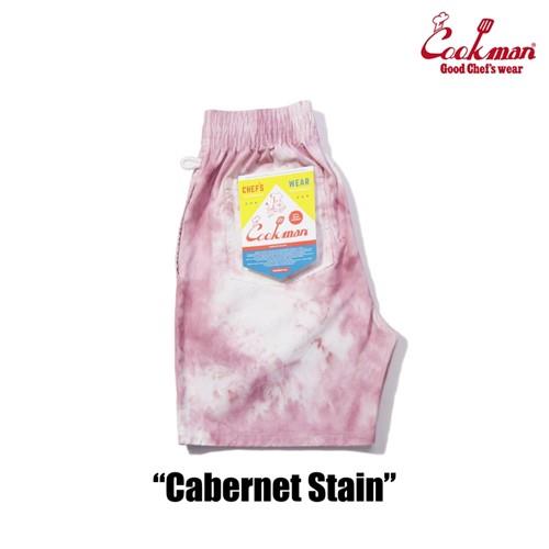 【楽天市場】クックマン シェフパンツ ショートパンツ Chef Pants Short Cabernet Stain カベルネ ステイン ...