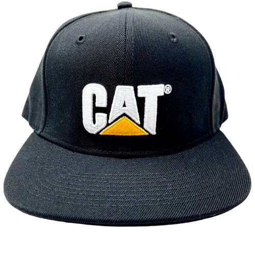 CATEPILLAR SHERIDAN FLAT BILL CAP Black キャタピラー シェリダン フラット ビル キャップ ブラック スナップバックキャップ ハット ロゴ 帽子 働く車 車 くるま アメリカ アメリカン 刺繍