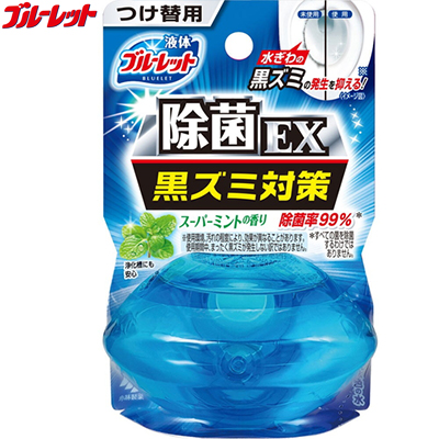 楽天市場 液体ブルーレットおくだけ 除菌ex 黒ズミ対策 スーパーミントの香り 付替用 70ml 小林製薬 ブルーレット トイレ 便器洗浄 水洗トイレ用 トイレ洗浄 タンクタイプ トイレークリーナー おすすめ ホシイ