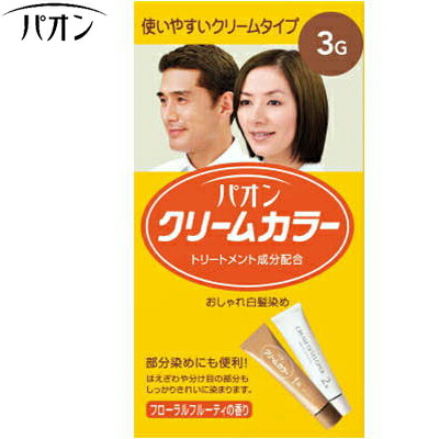 楽天市場】パオン クリームカラー おしゃれ白髪染め 6G 自然な褐色