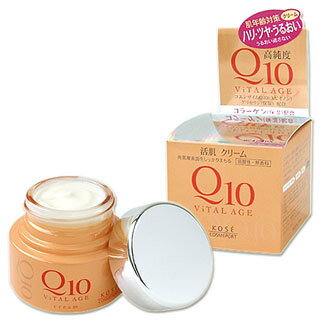 バイタルエイジQ10 皮膚軟化剤 40g×24個 ＊コーセー/高純度コエンザイムQ10/渡津海性コラーゲン/コクある一財産な皮膚軟化剤/角質層に溶け込み馴染む/うるおい/かわき切る防ぎ/すこやかなお肌に整え/弾むようなお肌へ/バイタルエイジ 上半身世話をする 上半身皮膚軟化剤 保湿