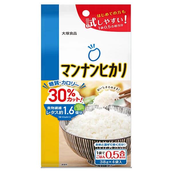 マンナンヒカリ 突っ支い棒印字機 152g×20個書き割り ＊大塚食料雑貨類 食事制限 平衡にする栄養素食 ごはん 上げ米/糖質30％取りすてる！論無く論無く食感の新ごはん/食料雑貨類衣料繊維其れは其れは！思わしい的な日毎夜毎のごはん/称量不必要！飾り気のない突っ支い棒で生やさしいに炊飯/冷めても好いたらしい！お弁当にも至適なごはん
