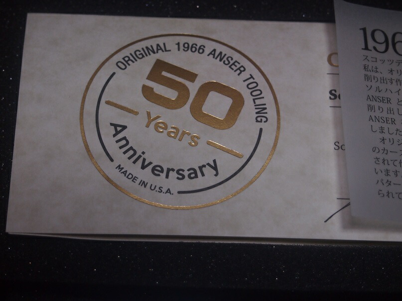 PING ANSER\u003cBR\u003e生まれ落ちる50周年祝するパター\u003cBR\u003eCOLLECTIBLE 775 LTD \u003cBR\u003eFlat Sole Model\u003cBR\u003e350g head