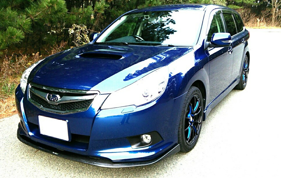 スバル レガシィ ワゴン/B4セダン BR9/BM9(H21/5～H24/4) カーボンセレブリップライナー/エアロフロントカーボンリップスポイラー・ステージ21(Stage21)