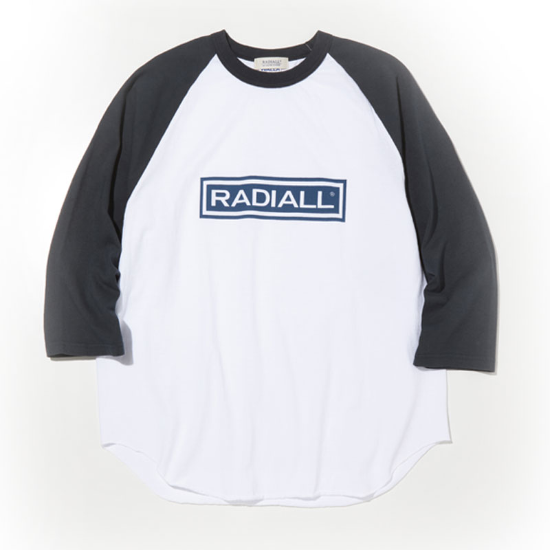 【RADIALL】ラディアル【Wheels CREW NECK RAGLAN SHIRT】BLACK Lsize(WALLA WALLA BODYのXXLサイズを使用) . Tシャツ【ラグランシャツ】送料無料(11000)