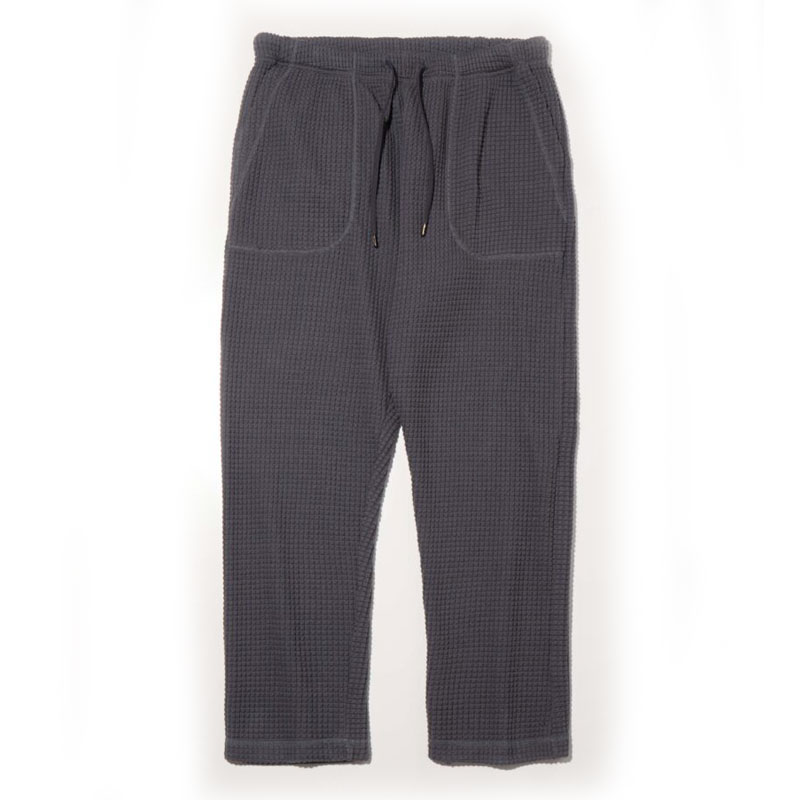 【RADIALL】ラディアル【Big Waffle STRAIGHT FIT EASY PANTS】STEEL GRAY【ワッフル生地】イージーパンツ【長パン】