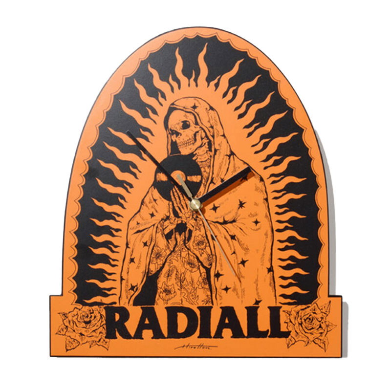 【RADIALL】ラディアル【Guidance WALL CLOCK】ORANGE【ウォールクロック】壁掛け時計【時計】ガレージ