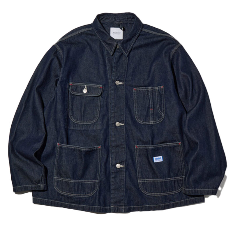【RADIALL】ラディアル【Chev CARPENTER JACKET】INDIGO【カーペンタージャケット】ジーンズ【ローライダー】10.5薬局衡オンス【貨物輸送無料】 セットアップ買って出る メンズファッション-トップス