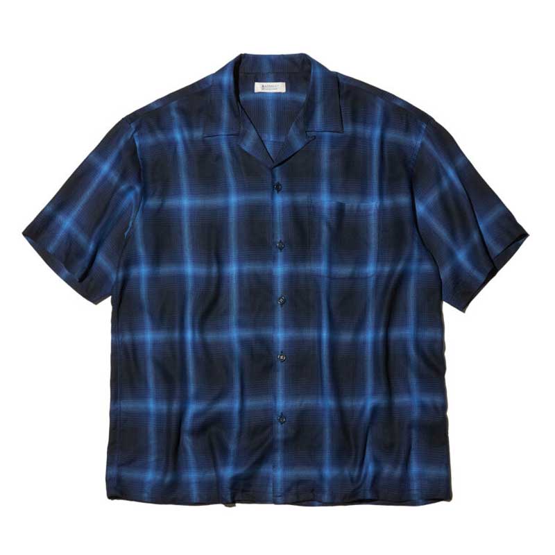 【RADIALL】ラディアル【Easy OPEN COLLARED SHIRT S/S】MIDNIGHT NAVY【オープンカラーシャツ】半袖シャツ【送料無料】(23100)