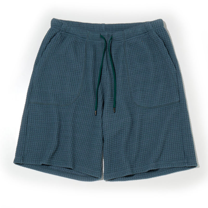 【RADIALL】ラディアル【Big Waffle STRAIGHT FIT EASY SHORTS】LINCOLN GREEN【ワッフル生地】半パン【ショートパンツ】｜StaleFink
