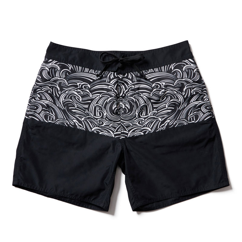 【Softmachine】ソフトマシーン【BLACK WAVE BOARD SHORTS】White【サーフパンツ】水着【ボードショーツ】ソフトマシン【送料無料】｜StaleFink