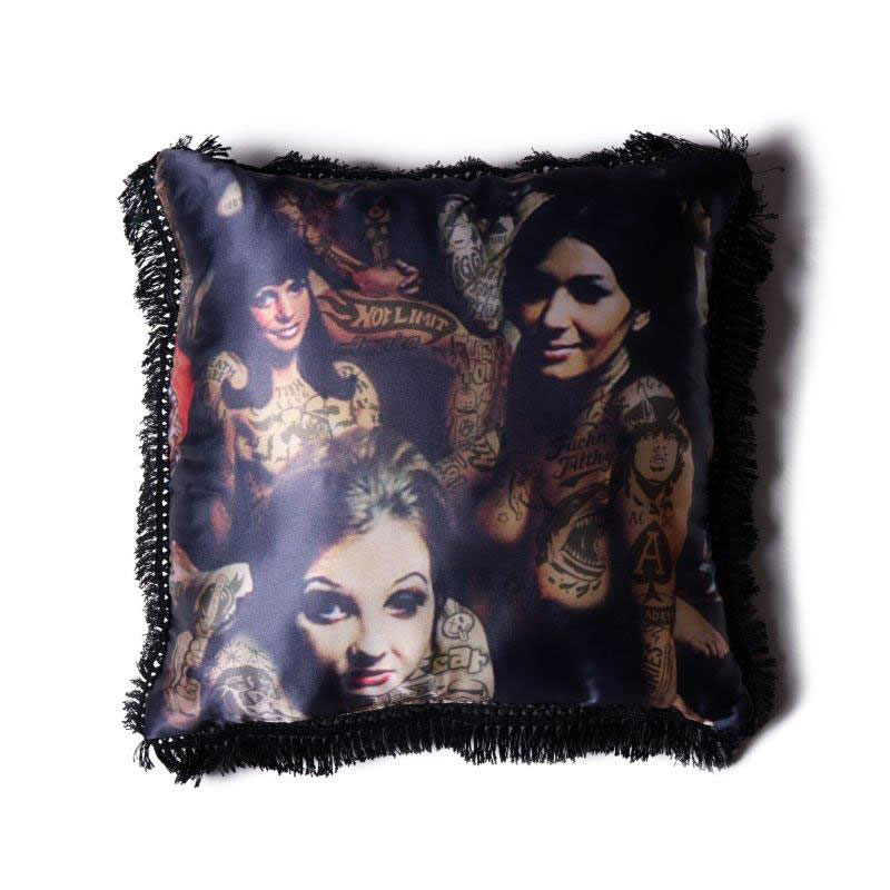 【Softmachine】ソフトマシーン【LADY LAND CUSHION(CUSHION) 】色合い【座蒲団 】ホンブルグ帽器械