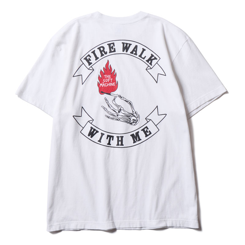 【Softmachine】ソフトマシーン【FIRE WALK-T (T-SHIRTS)】WHITE(Lsize)【Ｔシャツ】半袖【ソフトマシン】