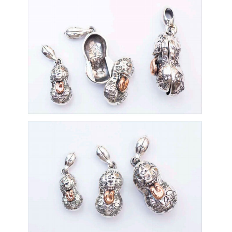【PEANUTS ＆ COMPANY】ピーナッツカンパニー【BERO??TATOO?PEANUTS】slidetype silver?×K10YG?(Lsize)【シルバー】K10YG【キーチェーン】Peanuts&co【キーホルダー】ピーナッツアンドカンパニー【送料無料】
