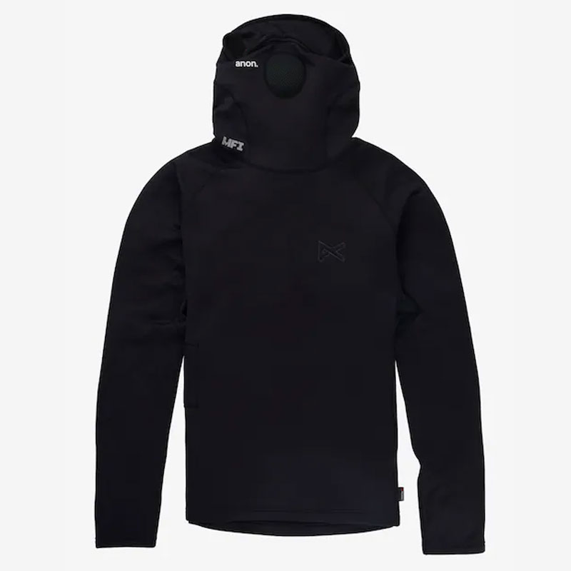 【anon.】アノン【Anon MFI・・ Power Dry・・ ロング捩り】 Black 【ウインター ベースレイヤー トップス + ネックウォーマー付き添い人】SNOWBOARD【スノーボード】置き目品【BURTON】バートン【貨物輸送無料】(16000)