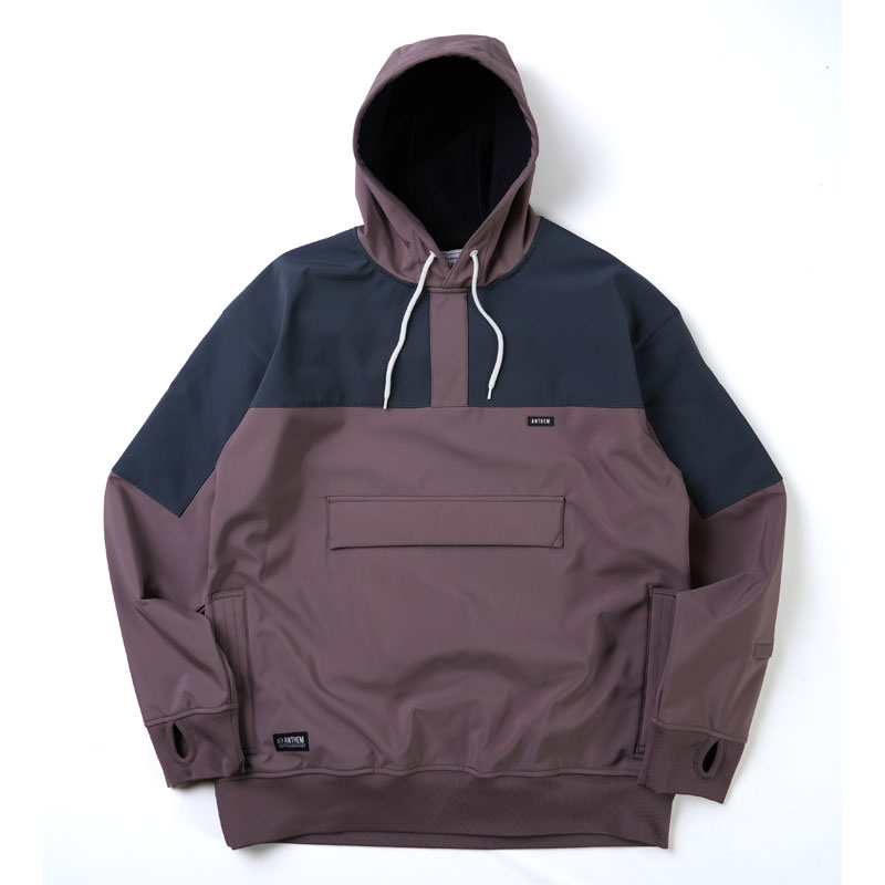 24-25モデル【ANTHEM】アンセム【SHOULDER PATCH HOODIE】ROSY BROWN【ハーフジップ】パーカー【耐水パーカー】3 レイヤーボンディング【プルオーバーパーカー】ANORAK 【スノーアノラック】スノーボードウェア【スノーボード】正規品【ウエアー】AN2405 送料無料 15900｜StaleFink