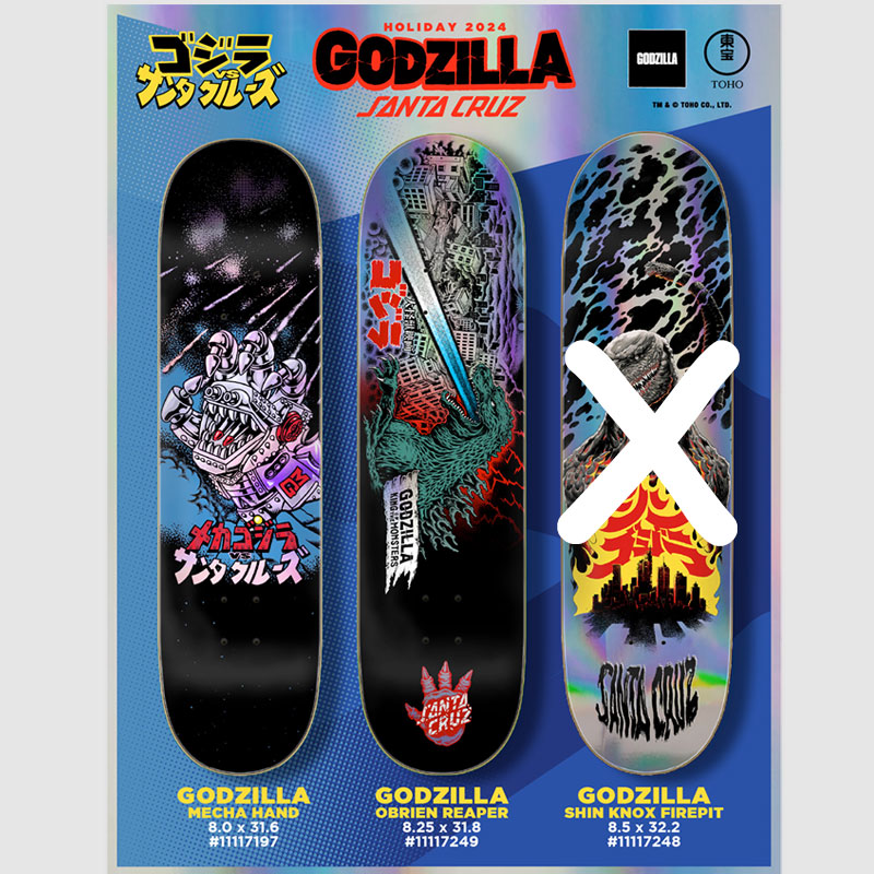 楽天市場】SANTA CRUZ×GOZILLA サンタクルーズ×ゴジラ スケート
