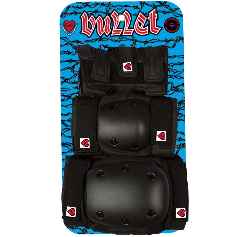 【BULLET】バレット【junior Six Pad Set】Black【プロテクター】子供用【3点SET】スケボー【防具】SKATEBOARD 【スケート】手首、肘、膝の3点セット【キッズ用】KIDS