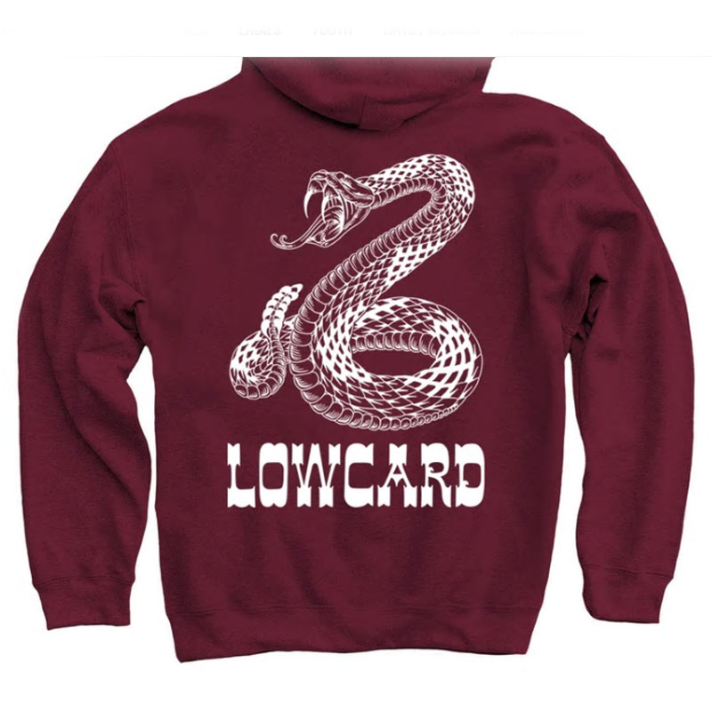 新品 楽天市場 Lowcard ローカード Rattler Pullover Hoodie Maroon パーカー フード Skateboard スケボー Stalefink レビューで送料無料 Advance Com Ec