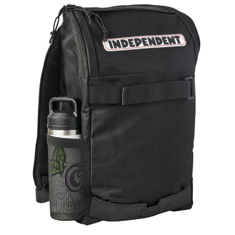 【Independent】自営【BAR LOGO BACKPACK】Black【SKATEBOARD】スケボー【滑る】鞄【うしろ側容器に並べる】周遊【旅する】