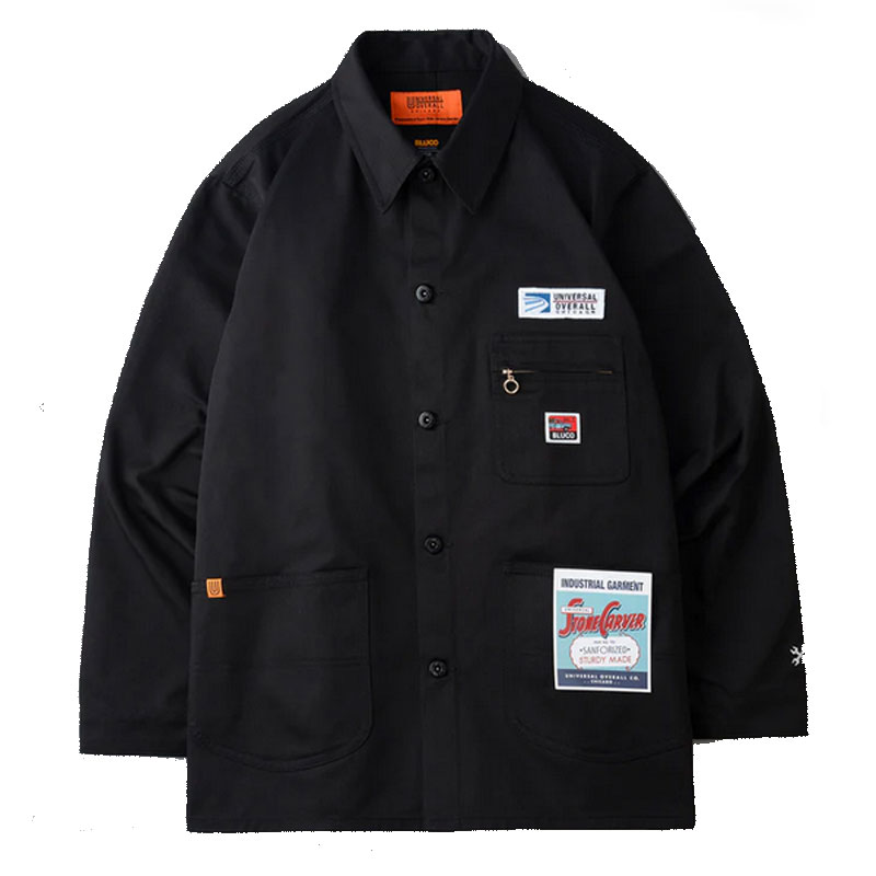 楽天市場】【BLUCO】ブルコ【LINING COVERALL】 BLACK【カバーオール