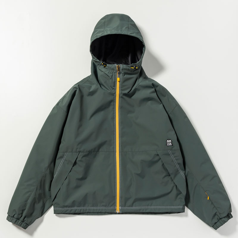 【INHABITANT】インハビタント【RETRO STREET JACKET】GREEN(Msize) 御召しもの【上衣】SNOWBOARD【スノーボード】置き目品【ウエアー】【貨物輸送無料】39000