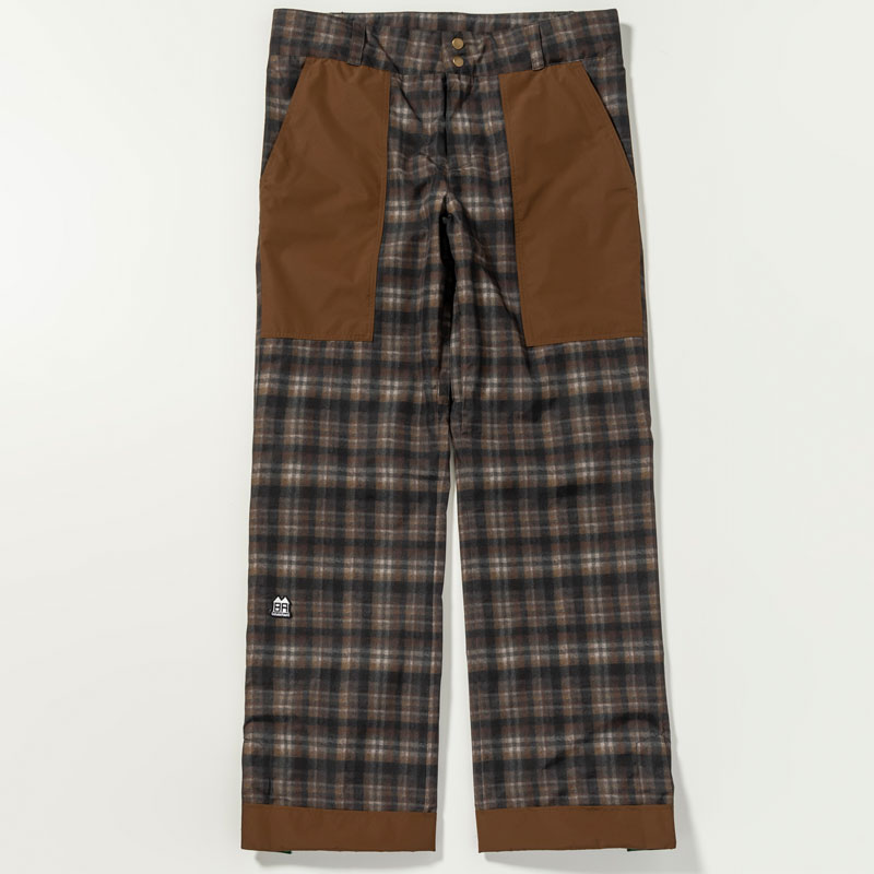 【INHABITANT】インハビタント【THE BAKER PANTS】BROWN2 御召しもの【ベイカーパンツ】PANTS【ズボン下】SNOWBOARD【スノーボード】置き目品【ウエアー】【貨物輸送無料】35000