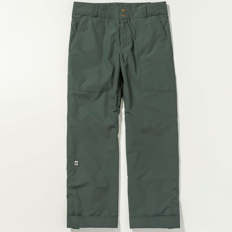 【INHABITANT】インハビタント【THE BAKER PANTS】GREEN 御召しもの【ベイカーパンツ】PANTS【ズボン下】SNOWBOARD【スノーボード】置き目品【ウエアー】【貨物輸送無料】35000