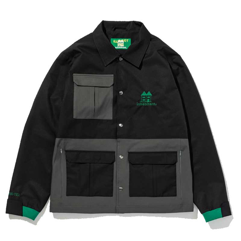 【INHABITANT】インハビタント【ECO NYLON Polyester Taffeta 2L】2カラーBLACK/KHAKI ウェア【ジャケット】SNOWBOARD【スノーボード】正規品【ウエアー】22-23モデル【送料無料】25000