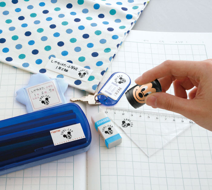 シャチハタ ディズニー ミッキーマウス どこでも ネーム印 印鑑 キャラクター ミッキー もちものスタンプ グッズ