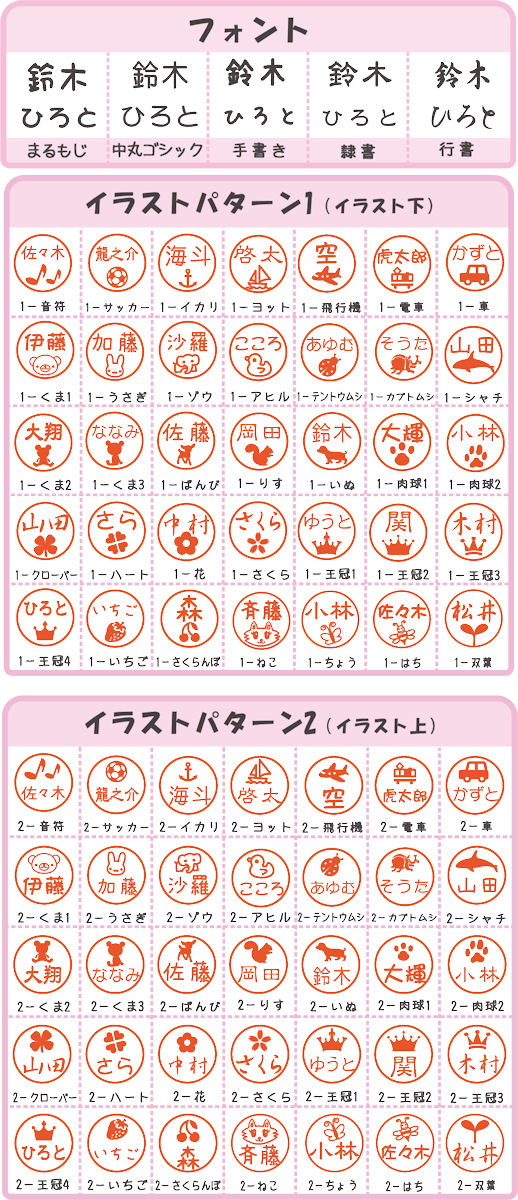 楽天市場 ちびネーム認印1 1cmお名前スタンプ スタンプファクトリーshop