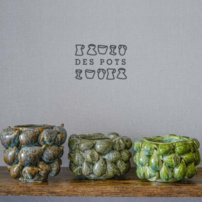 Despots(デスポッツ) pot fig フラワーベース brown/green 花瓶 陶器 イチジク ブラウン グリーン ギフトサービス 無料ギフトサービス ギフト プレゼント プレゼント梱包無料 オランダ インテリア インテリア雑貨