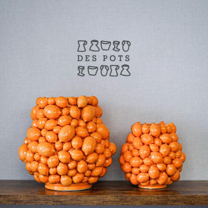 ＼今だけ クーポン ！4/15~4/17 限定 ／Despots(デスポッツ) Vase citrus fruit Ｌ/ＬＬ orange 花瓶 陶器 シトラス フルーツ 檸檬 レモン ギフトサービス 無料ギフトサービス ギフト プレゼント プレゼント梱包無料 オランダ インテリア インテリア雑貨 母の日 ギフト