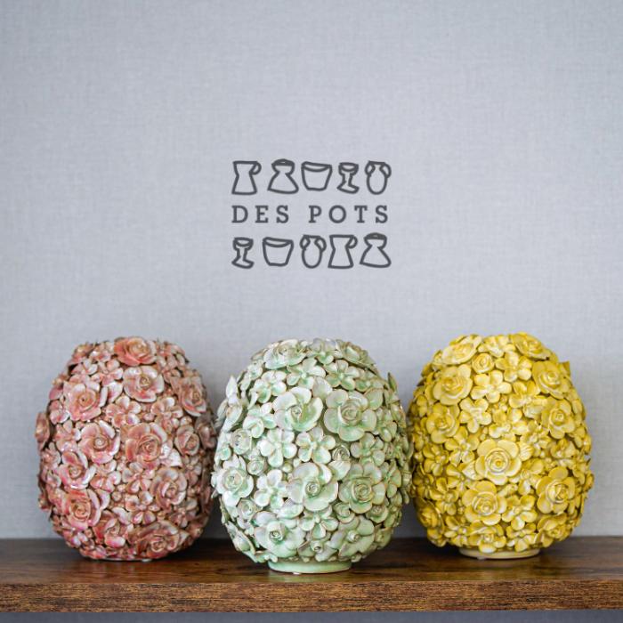 ＼今だけ クーポン ！4/15~4/17 限定 ／Despots(デスポッツ) Flower-egg フラワーベース pink/green/yellow 花瓶 陶器 カラフル 花 ギフトサービス 無料ギフトサービス ギフト プレゼント プレゼント梱包無料 オランダ インテリア インテリア雑貨 母の日 ギフト 29,288円