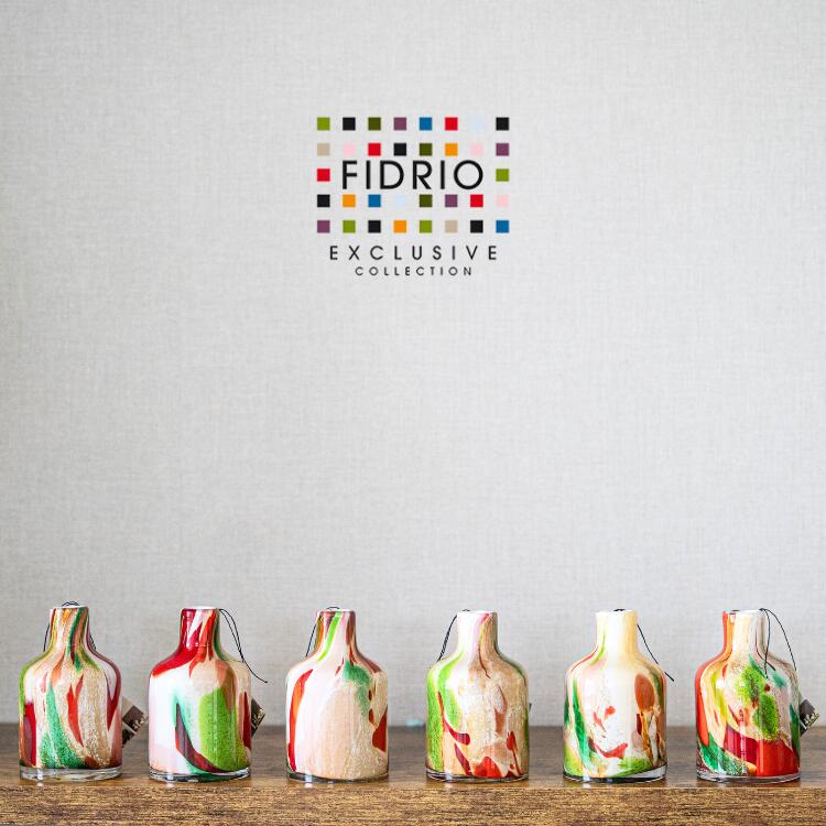 ＼今だけクーポン!4/4～10／FIDRIO(フィデリオ) Bottled by fidrio half フラワーベース Mixed colours 花瓶 ガラス カラフル ギフトサービス 無料ギフトサービス ギフト プレゼント プレゼント梱包無料 ボトル型 オランダ インテリア インテリア雑貨