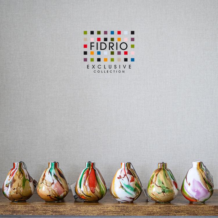 ＼今だけクーポン!4/4～10／FIDRIO(フィデリオ) Vase Pear Scissor Small フラワーベース Mixed colours 花瓶 ガラス カラフル ギフトサービス 無料ギフトサービス ギフト プレゼント プレゼント梱包無料 ボトル型 オランダ インテリア インテリア雑貨