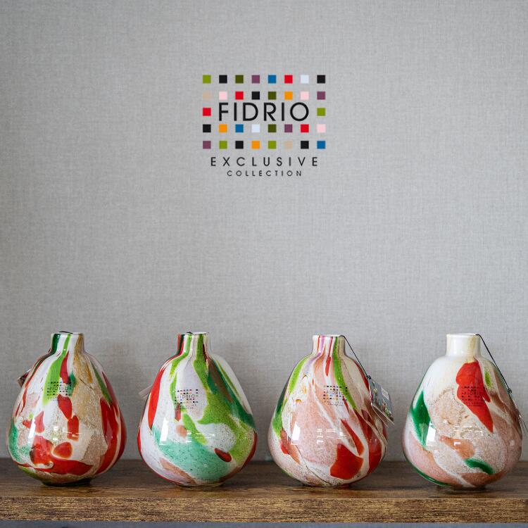 FIDRIO(フィデリオ) Vase Pear Scissor H20 フラワーベース Mixed colours 花瓶 ガラス カラフル ギフトサービス 無料ギフトサービス ギフト プレゼント プレゼント梱包無料 ポーランド インテリア インテリア雑貨