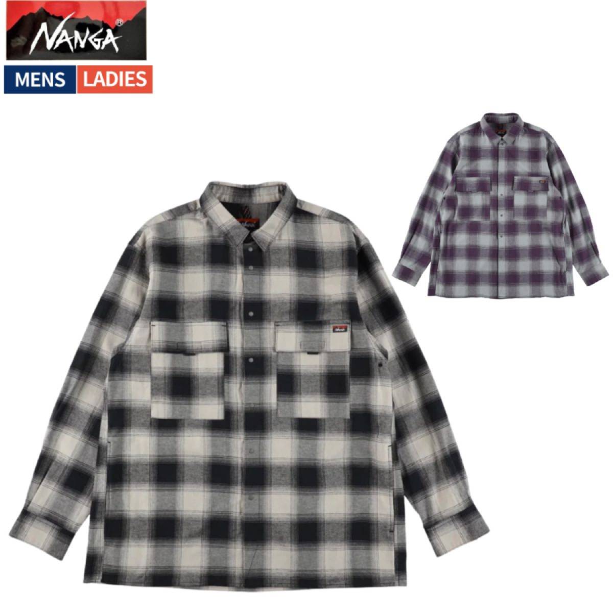 楽天市場】ナンガ シャツ チェック ネルシャツ オンブレ チェック