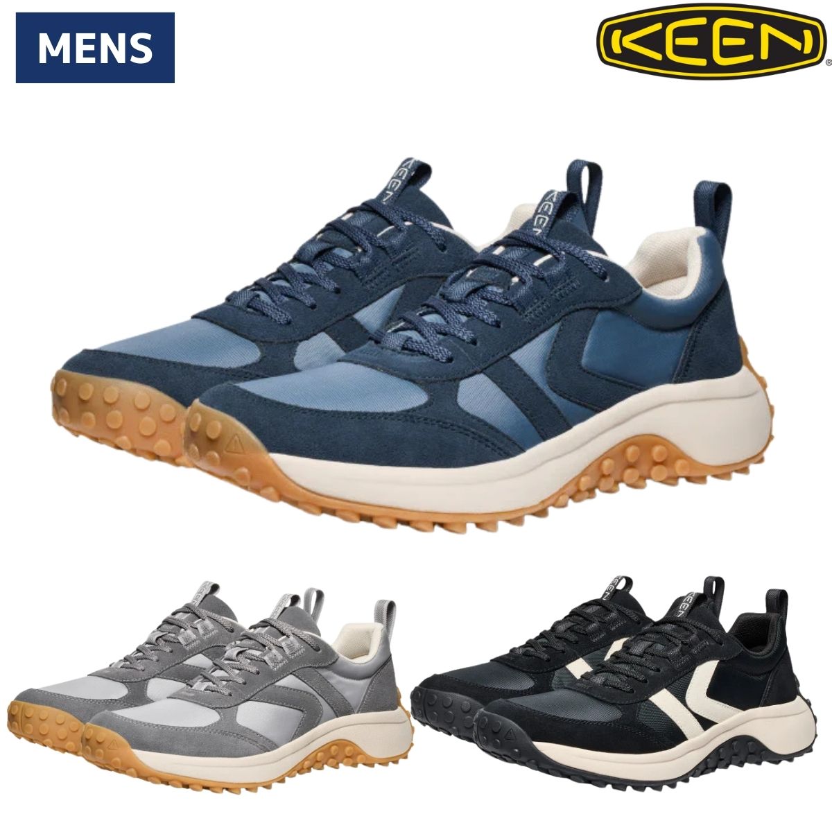 キーン KEEN KS86 ケーエス86 メンズ ネイビー グレー ブラック カジュアル アウトドア オールシーズン タウンユース スニーカー 1030776 1030777 1029593｜STAND ON