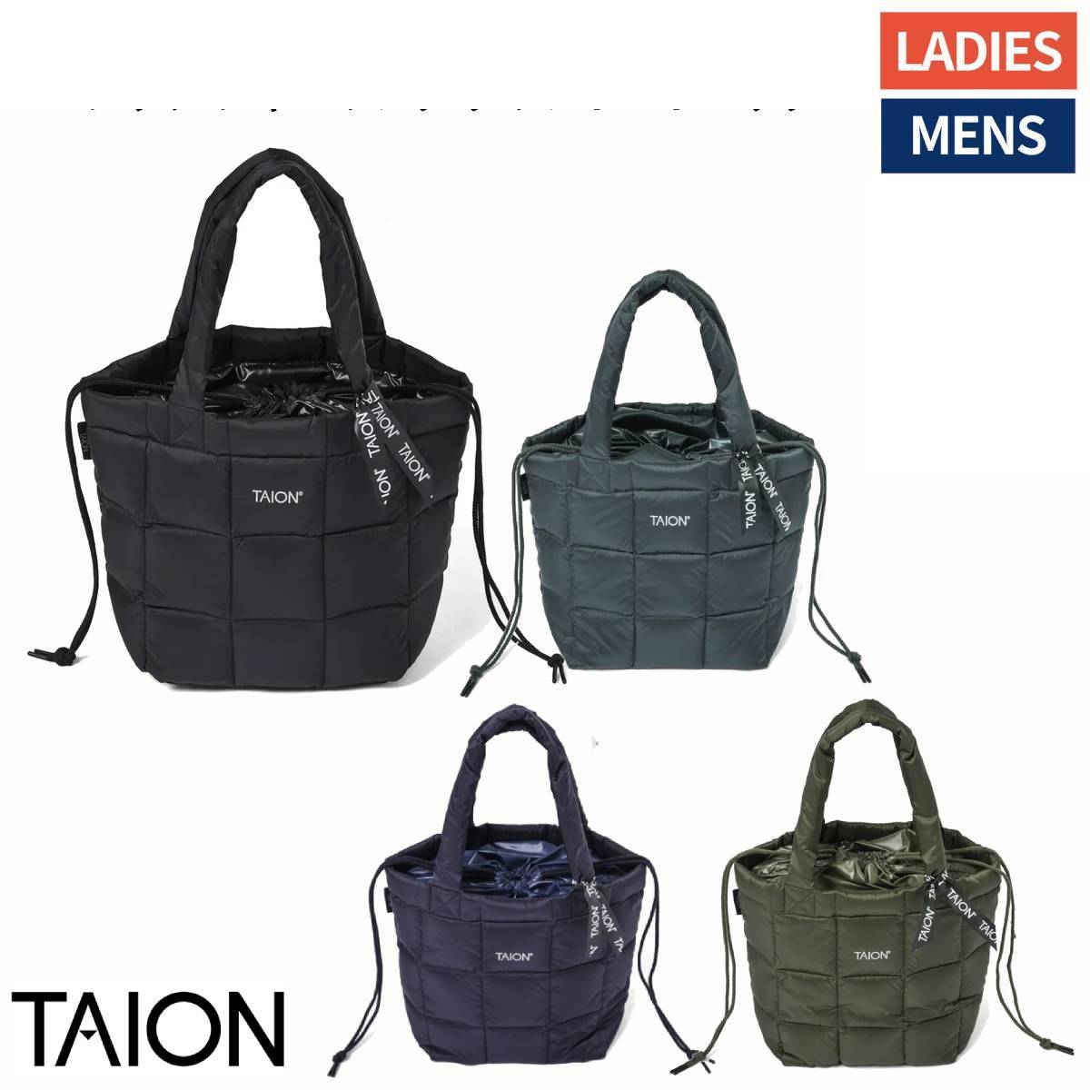 タイオン TAION BASIC DOWN SHIRRING TOTEBAG-S ベーシック シャーリング ダウントートバッグS メンズ レディース ユニセックス カジュアル バッグ 普段使い 通勤 通学 お買い物 TAION-TOTE04A-S