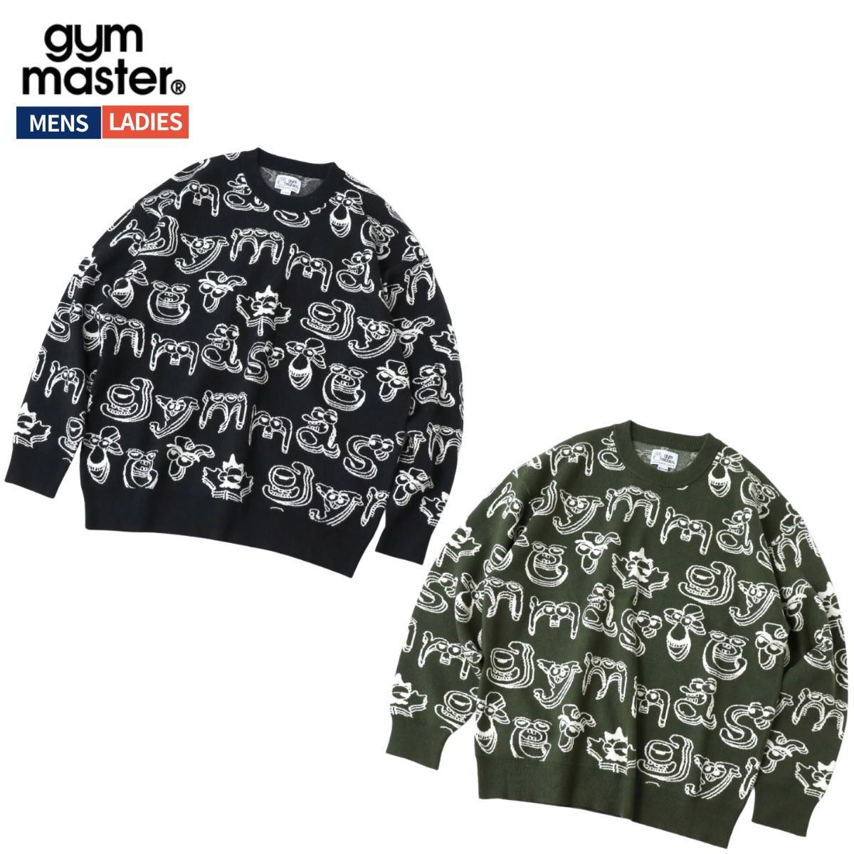 楽天市場】ジムマスター GYM MASTER ジャガードニット carefree smile