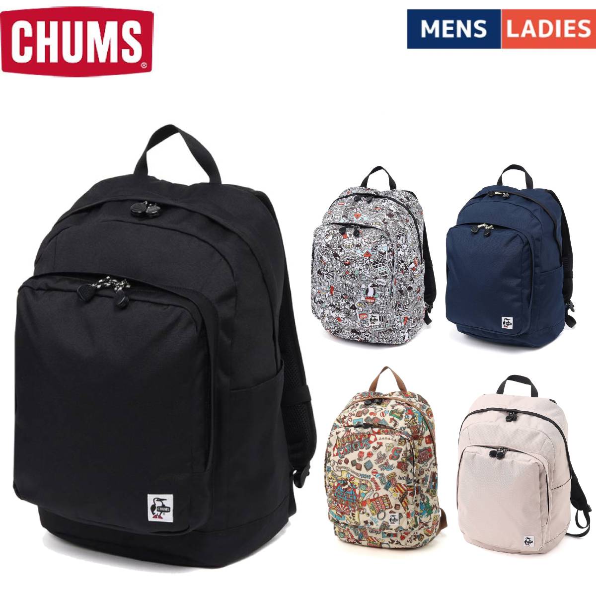 チャムス CHUMS Recycle Outback Day Pack リサイクルアウトバックデイパック 26L メンズ レディース ユニセックス カジュアル バッグ リュック バックパック デイパック CH60-3846|STAND ON