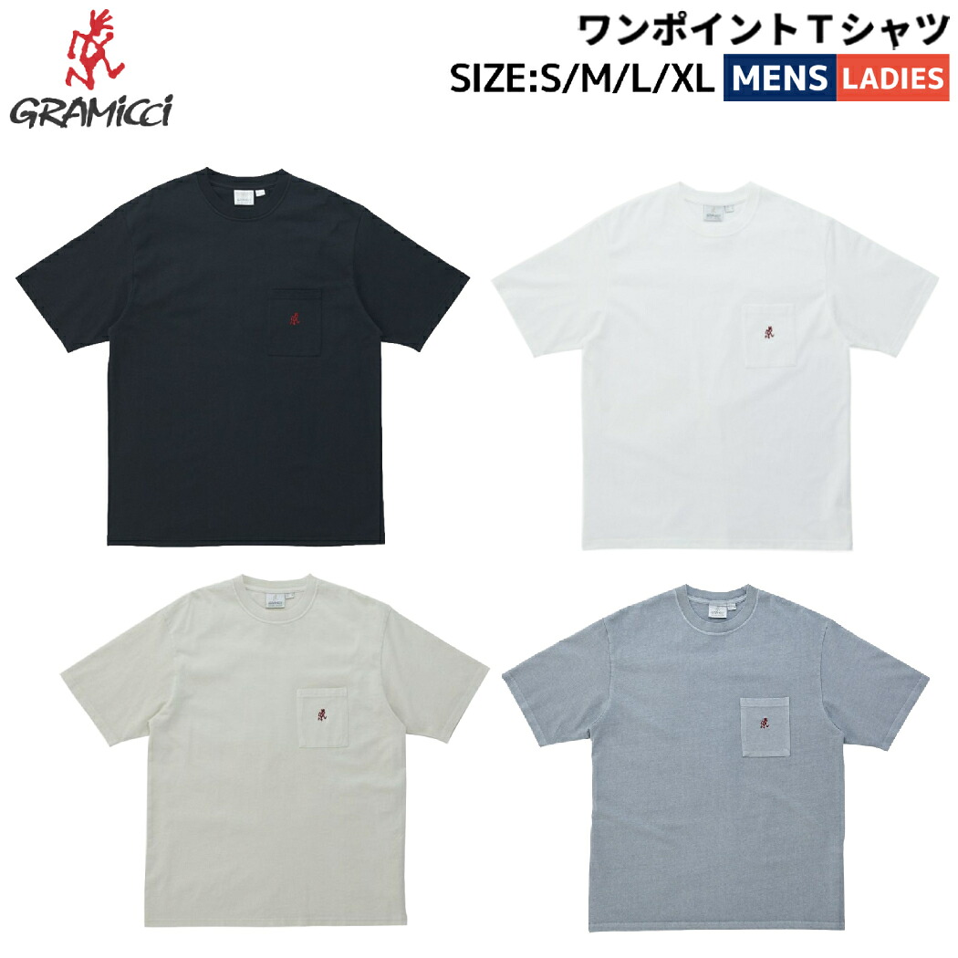 グラミチ GRAMICCI ワンポイントＴシャツ メンズ レディース ユニセックス 春 夏 カジュアル アウトドア ティシャツ 半袖シャツ 綿100% G304-OGJ