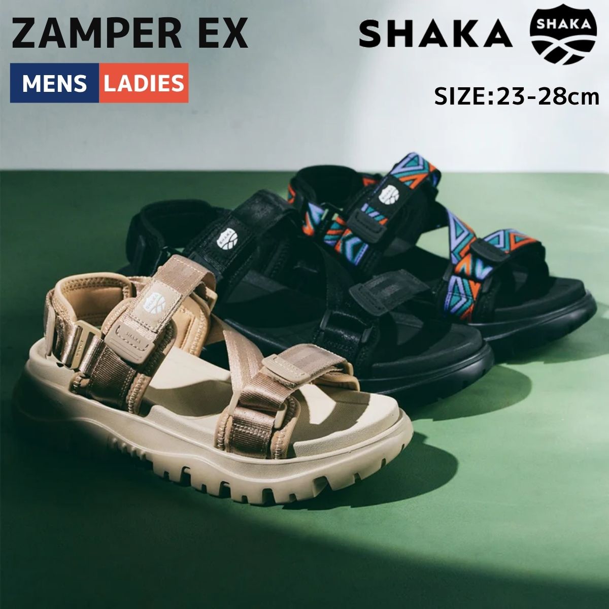 シャカ SHAKA ザンパー EX ZAMPER EX メンズ レディース ユニセックス カジュアル アウトドア サンダル シューズ スポーツサンダル タウンユース 軽量 クッション性 SK-362 12,910円
