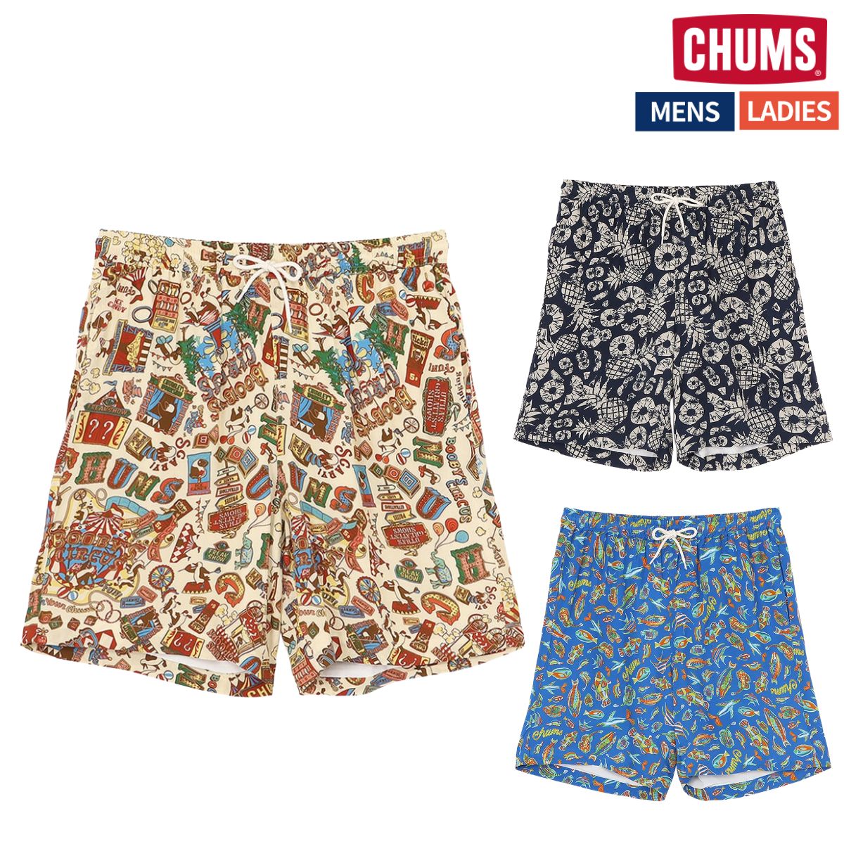 チャムス CHUMS チャムロハショーツ Chumloha Shorts ユニセックス カジュアル アウトドア ショート ショートパンツ 短パン CH03-1424｜STAND ON