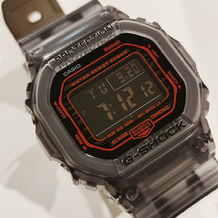 CASIO &ldquo;G-SHOCK&rdquo; DW-B5600G-1JF　ブラックスケルトンBluetooth搭載　カシオ　Gショック　スマートフォンリンク　国内正規品　スピードモデル[カシオ Gショック スピードモデル　Bluetooth搭載 腕時計 送料無料！]｜PHOTOGENIQUE