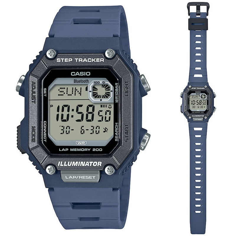 CASIO Collection SPORTS WS-B1000-2AJF ブルー STEP TRACKER LAP200 ステップトラッカー ラップメモリー200！