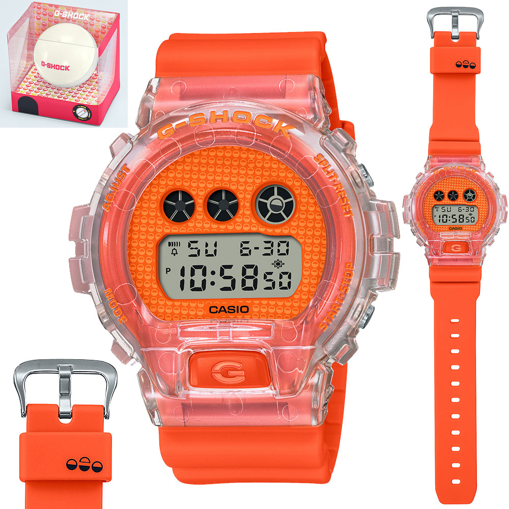 ユニセックス　CASIO “G-SHOCK” 日本製シリーズ　DW-6900GL-4JR　オレンジ　ジャパンシリーズ　カプセルトイ　カシオ　Gショック　国内正規品　三つ目モデル　 [ カシオ ジーショック 6900系 カプセルケース入り　 腕時計 ]